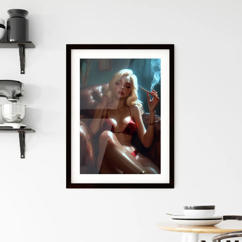 Pin up art TopEngineering Student from Cal T Framed Print