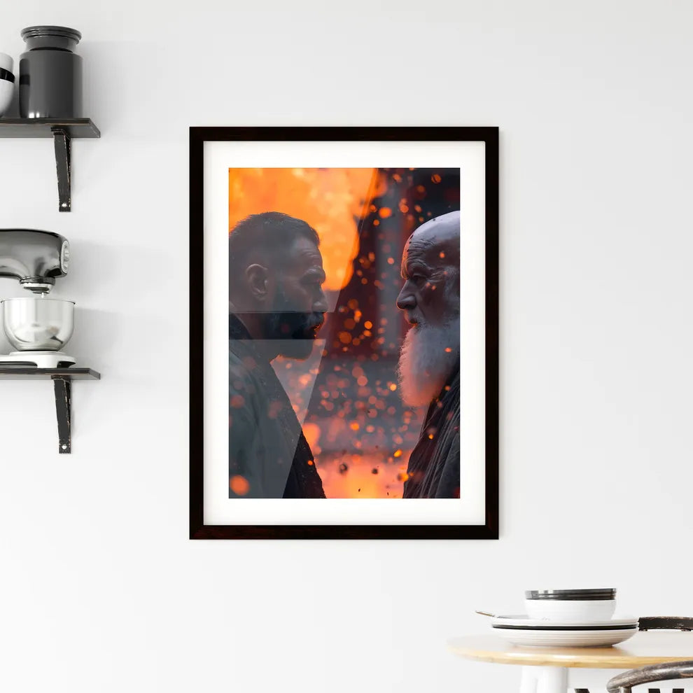 Abraham with Lazarus in Heaven Framed Print