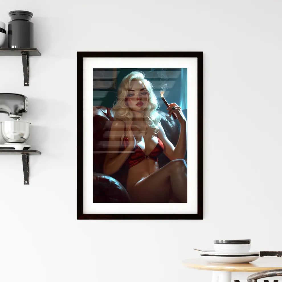 Pin up art TopEngineering Student from Cal T Framed Print