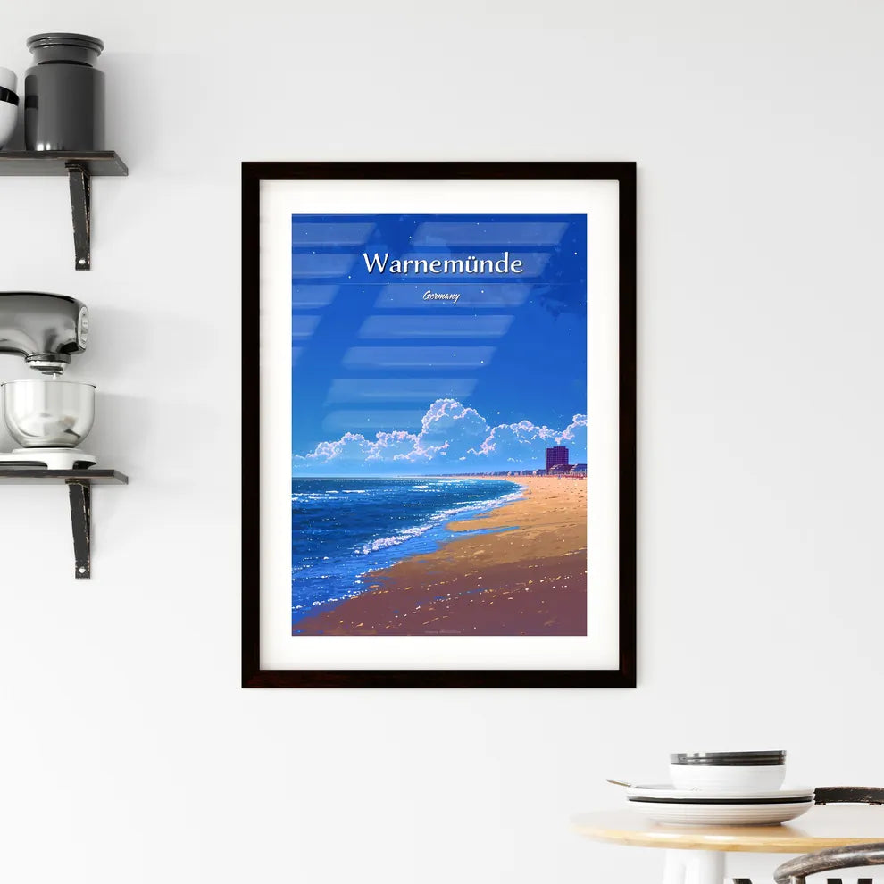 Warnemünde Beach Framed Print