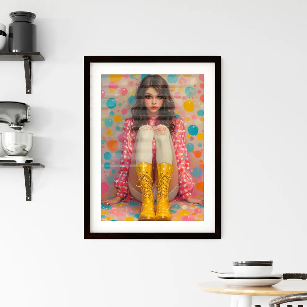 American pin up Framed Print
