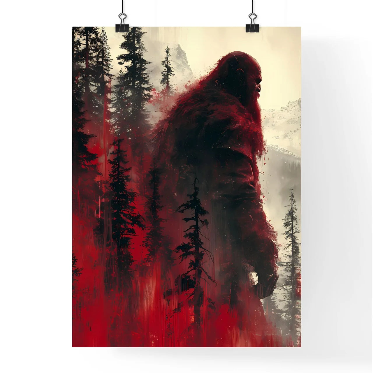 Half man half creature  Poster