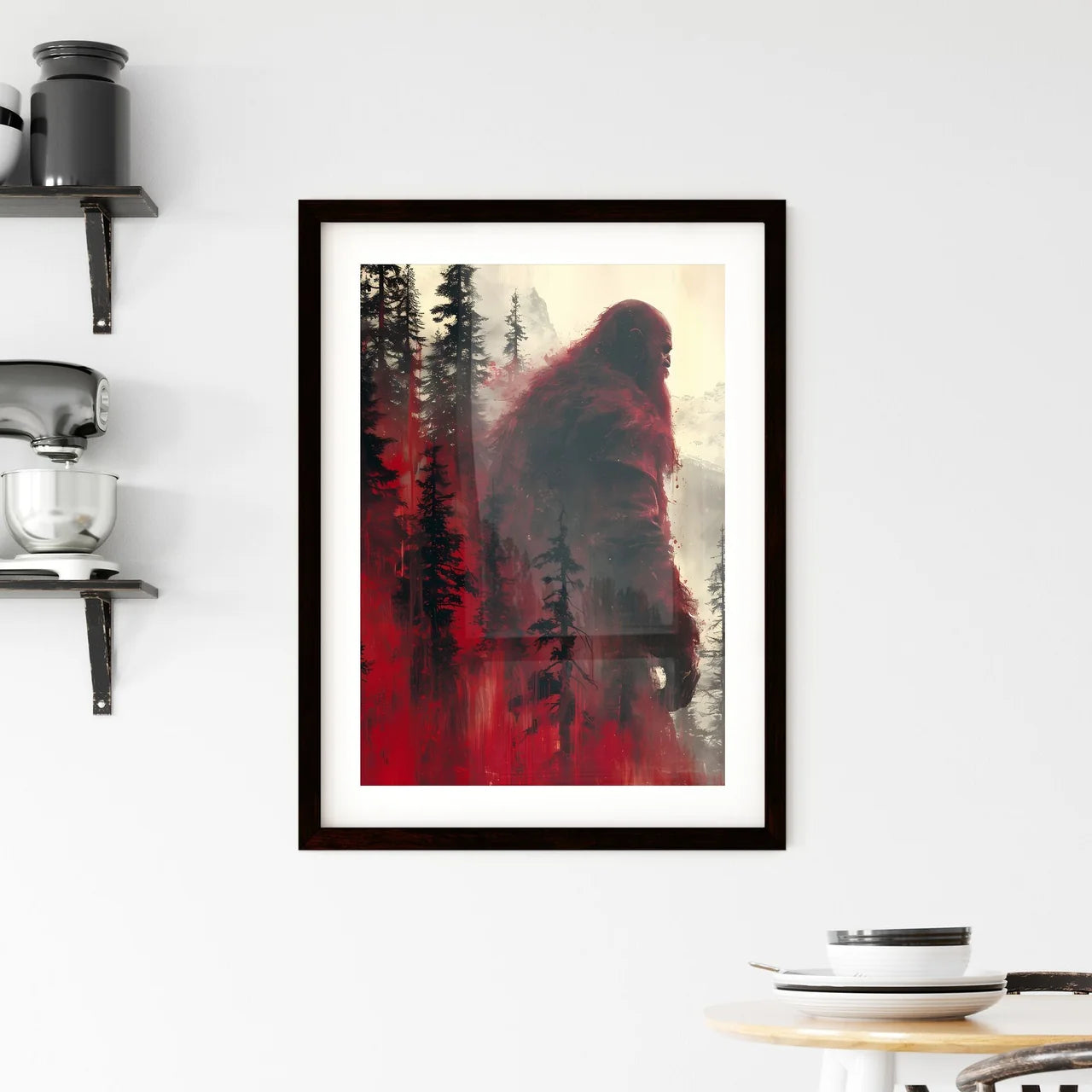 Half man half creature  Framed Print