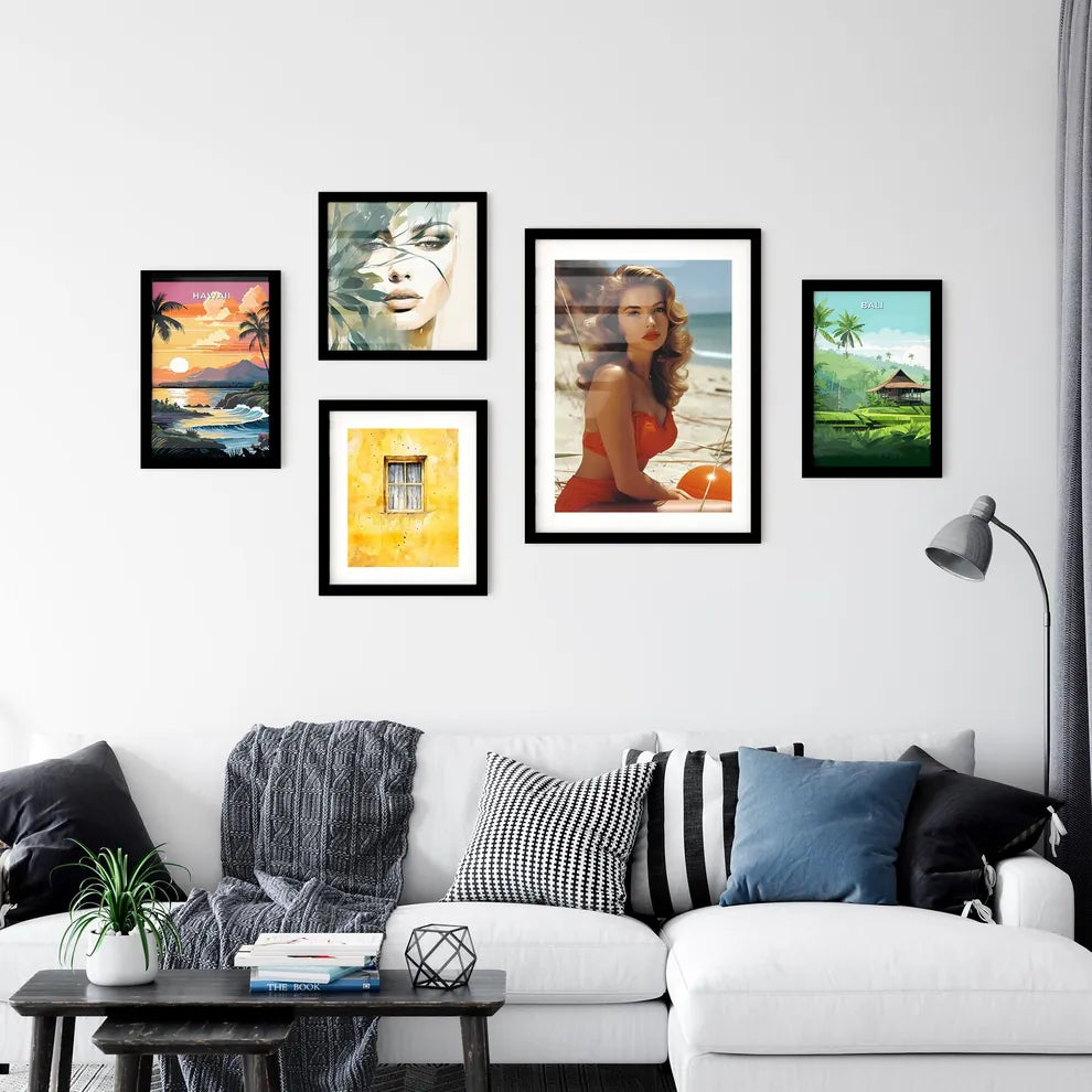 Sandra Bernhart playing - Art print of a wom Wall Art