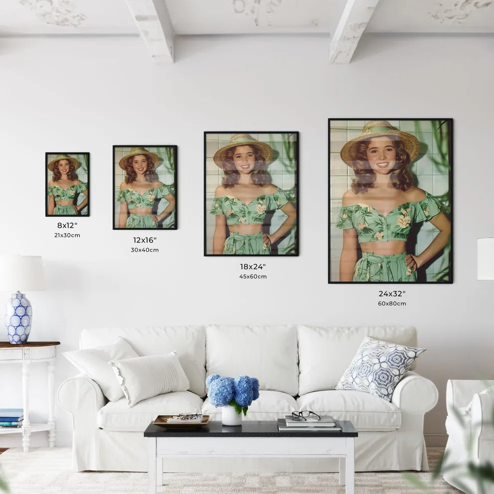 Beautiful woman smiling - Art print of a wom - Kitchen Hangings