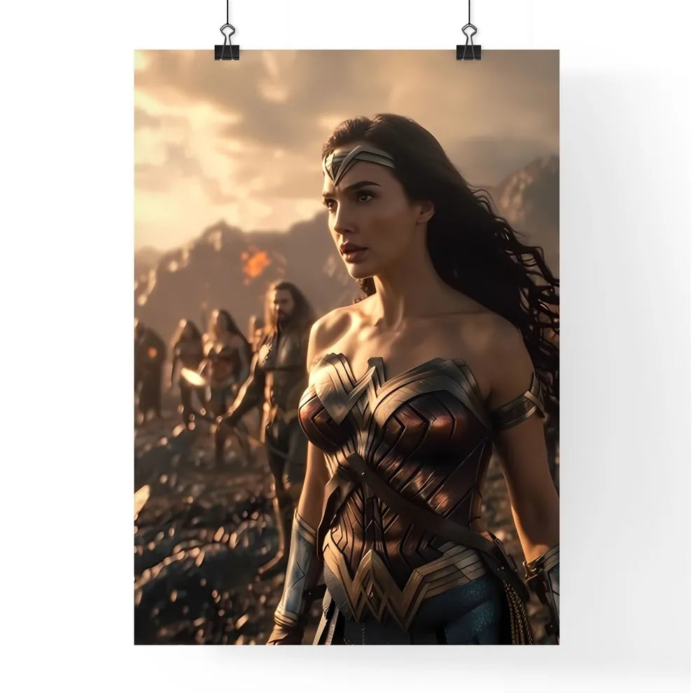 The entire JUSTICE LEAGUE standing in order  Poster