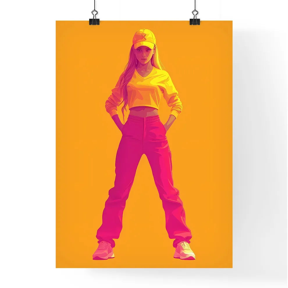 Vectorial illustration of vintage flames - A Poster