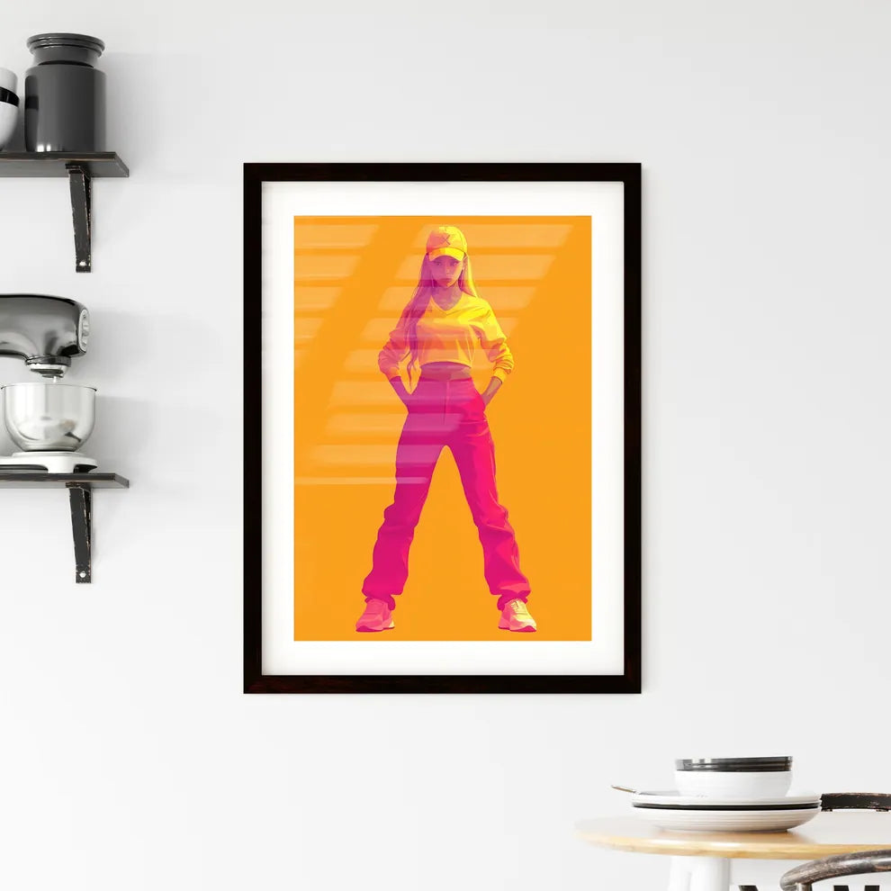 Vectorial illustration of vintage flames - A Framed Print