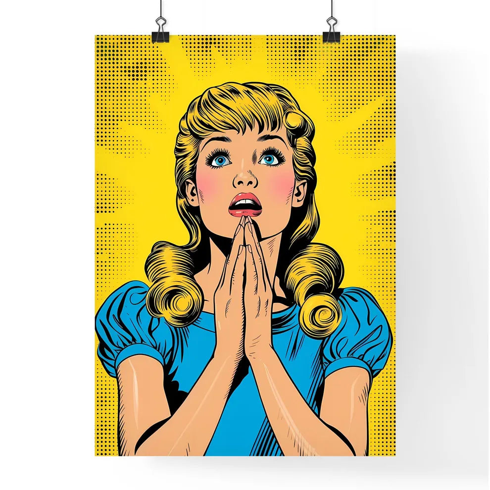 Saint mary anime - pop art style - comic boo Poster