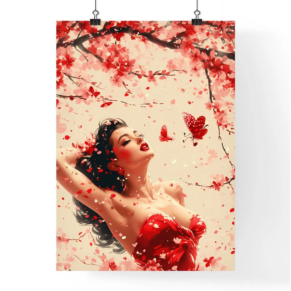 Playful scene of a retro housewife - Art pri Poster