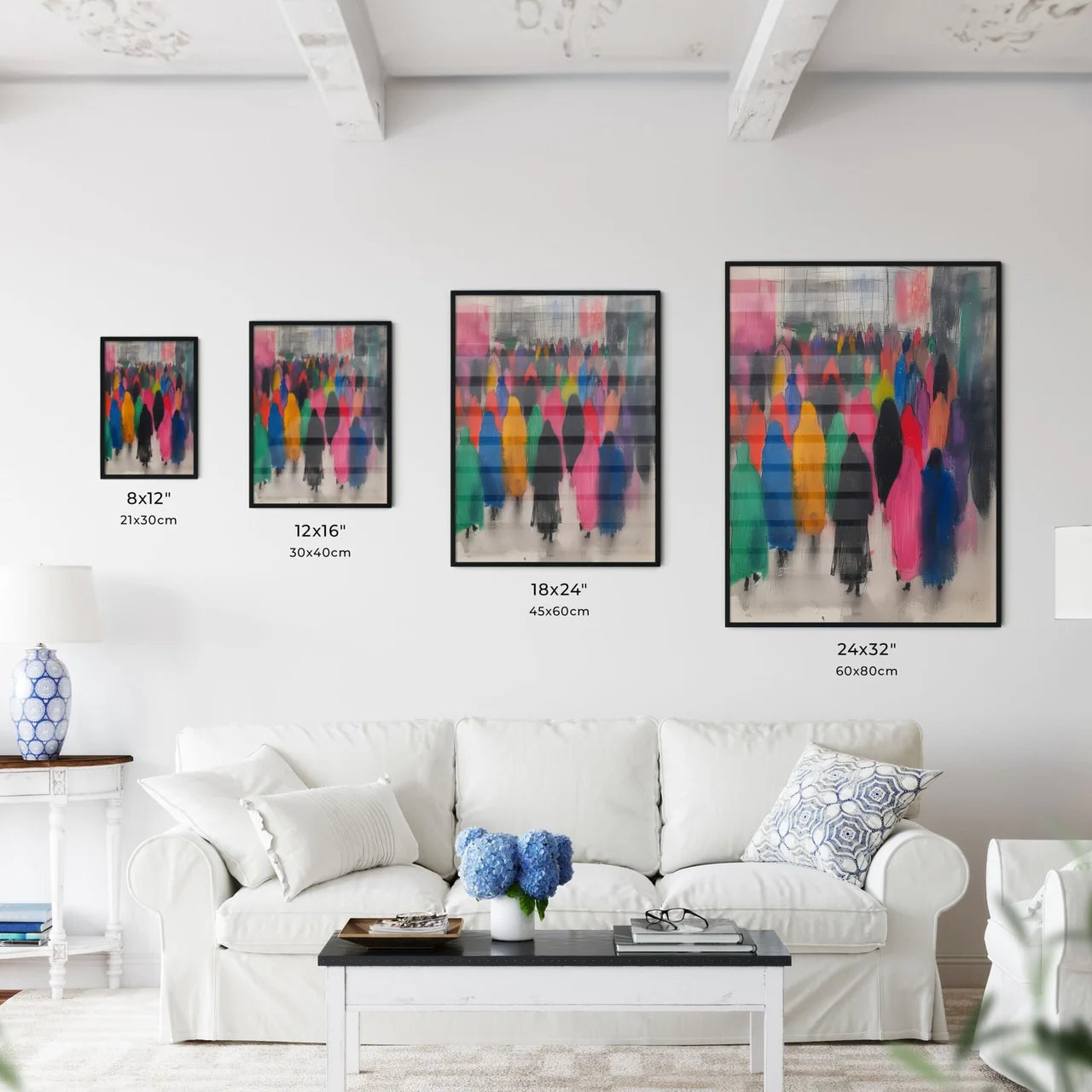 Watercolor of the contrast between the earth - Kitchen Hangings