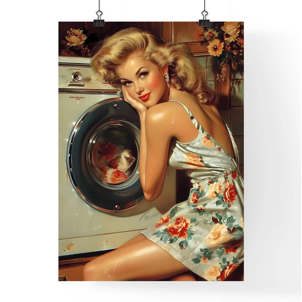 Pin up artwork for detergent ad - Art print  Poster
