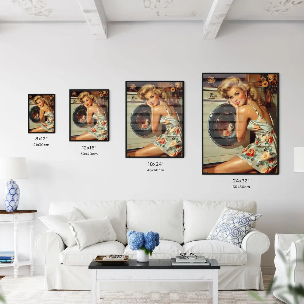 Pin up artwork for detergent ad - Art print  - Kitchen Hangings