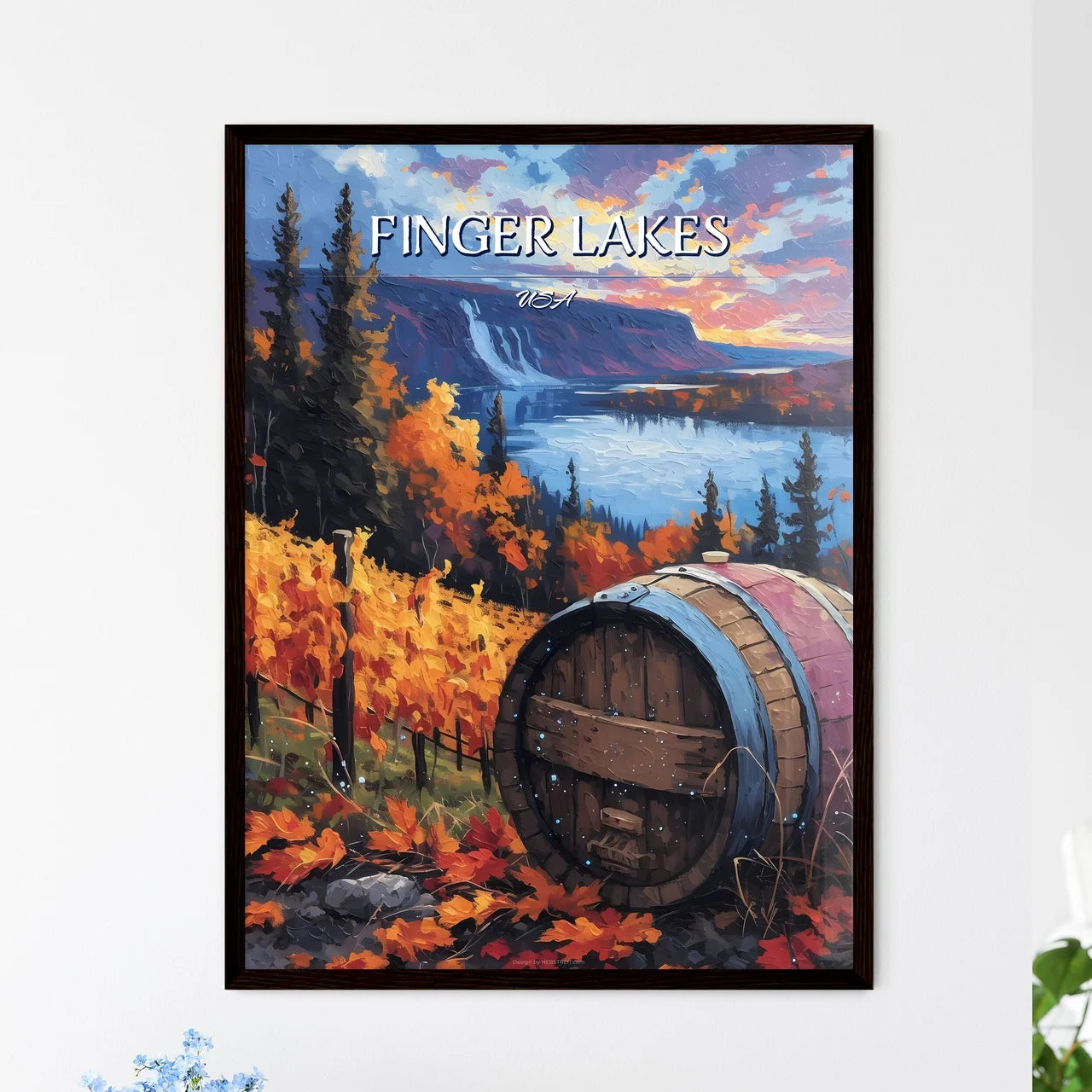 Finger Lakes - Framed Art Print