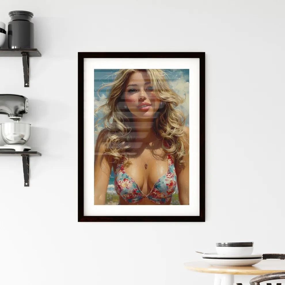 Absolutely gorgeous trashy redneck woman - A Framed Print