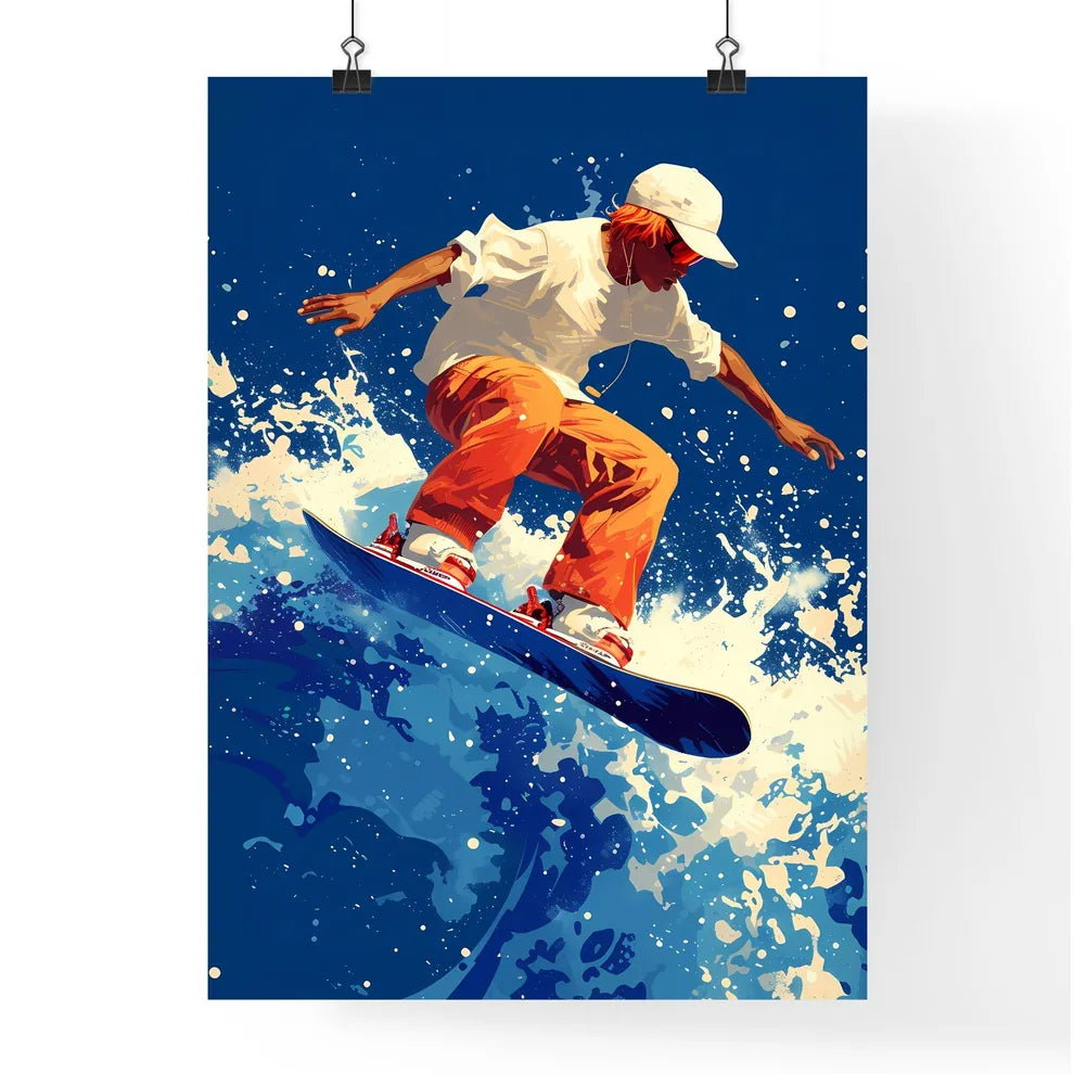 Snowboard snowboarding vail colorado snow fl Poster