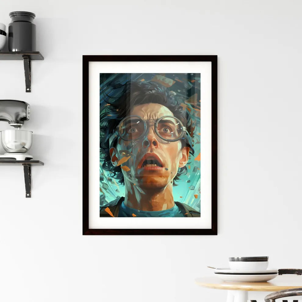Emotions on a rollercoaster? - Art print of  Framed Print