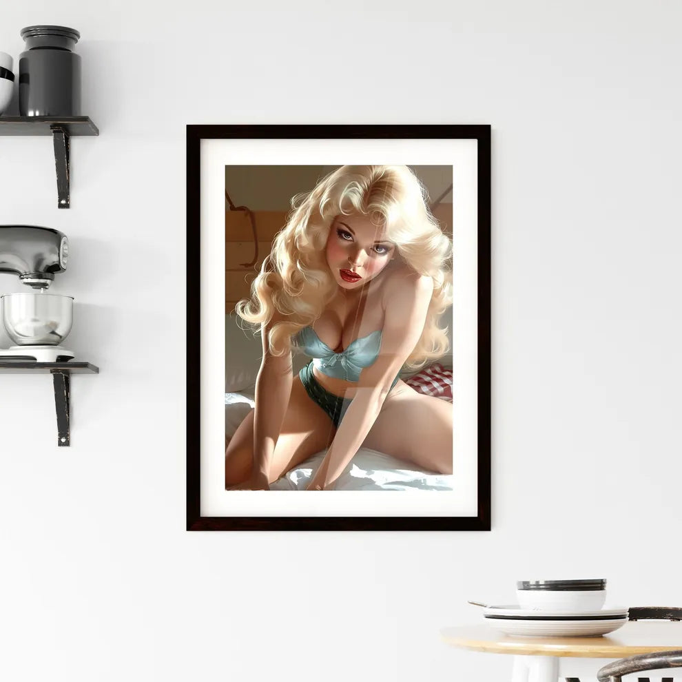 Pin up style Framed Print