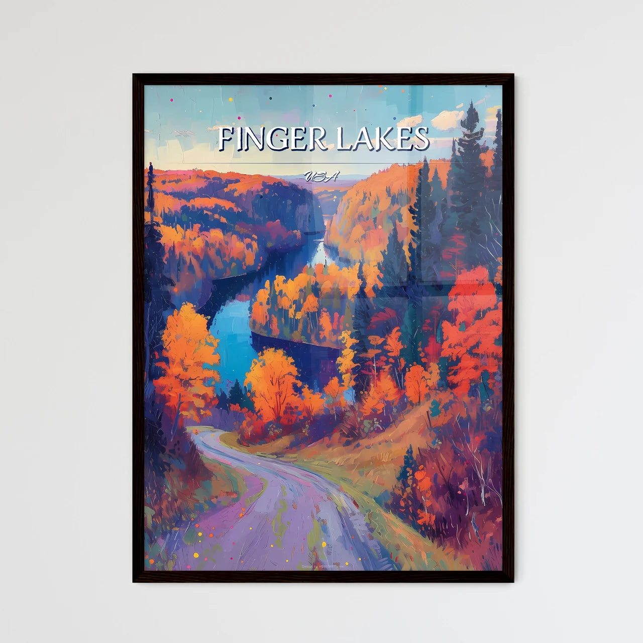 Finger Lakes - Framed Art Print