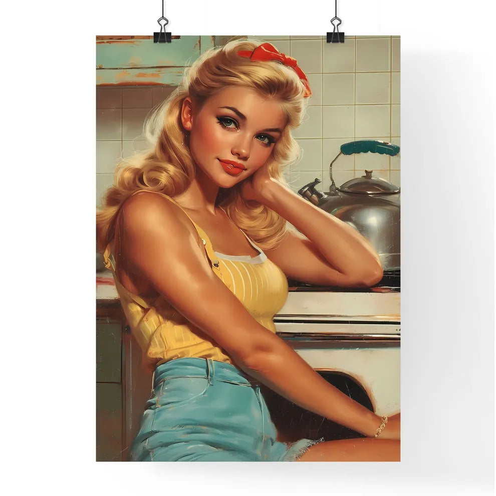 Pin up artwork for detergent ad - Art print  Poster