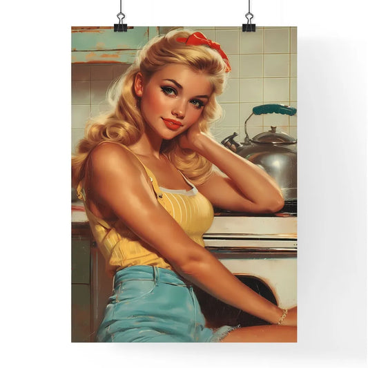 Pin up artwork for detergent ad - Art print  Poster