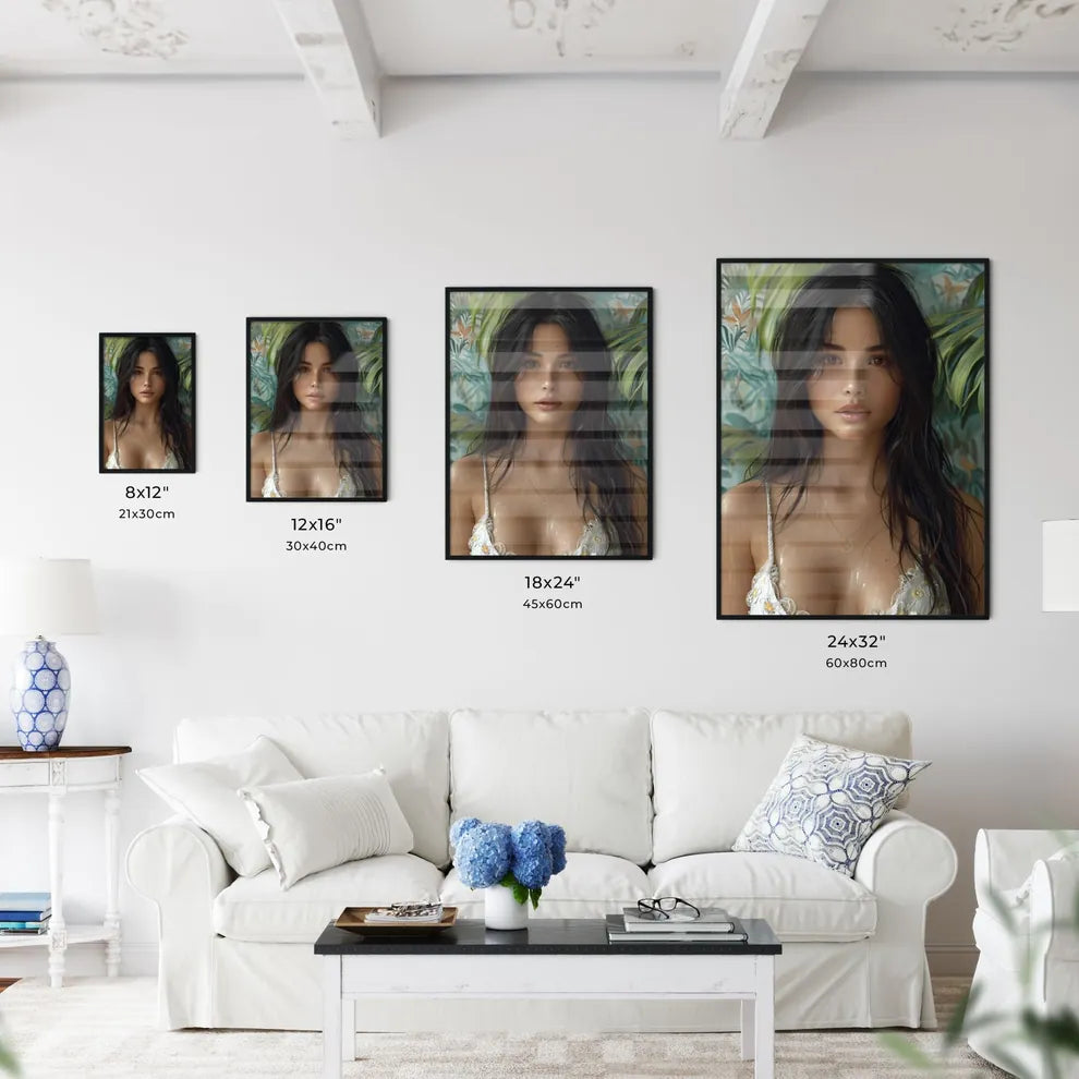 A modern pin up girl - Art print of a woman  - Kitchen Hangings