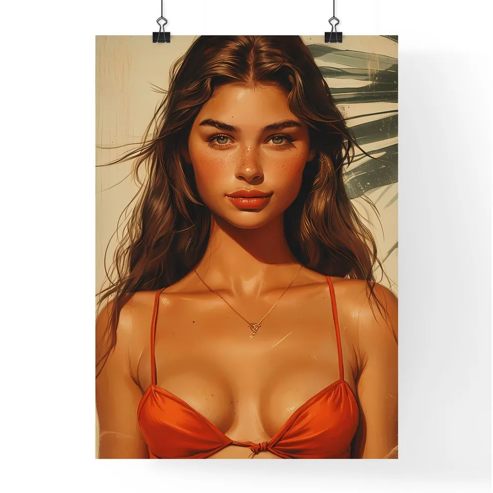 Poster of a pin up with white background - A Poster