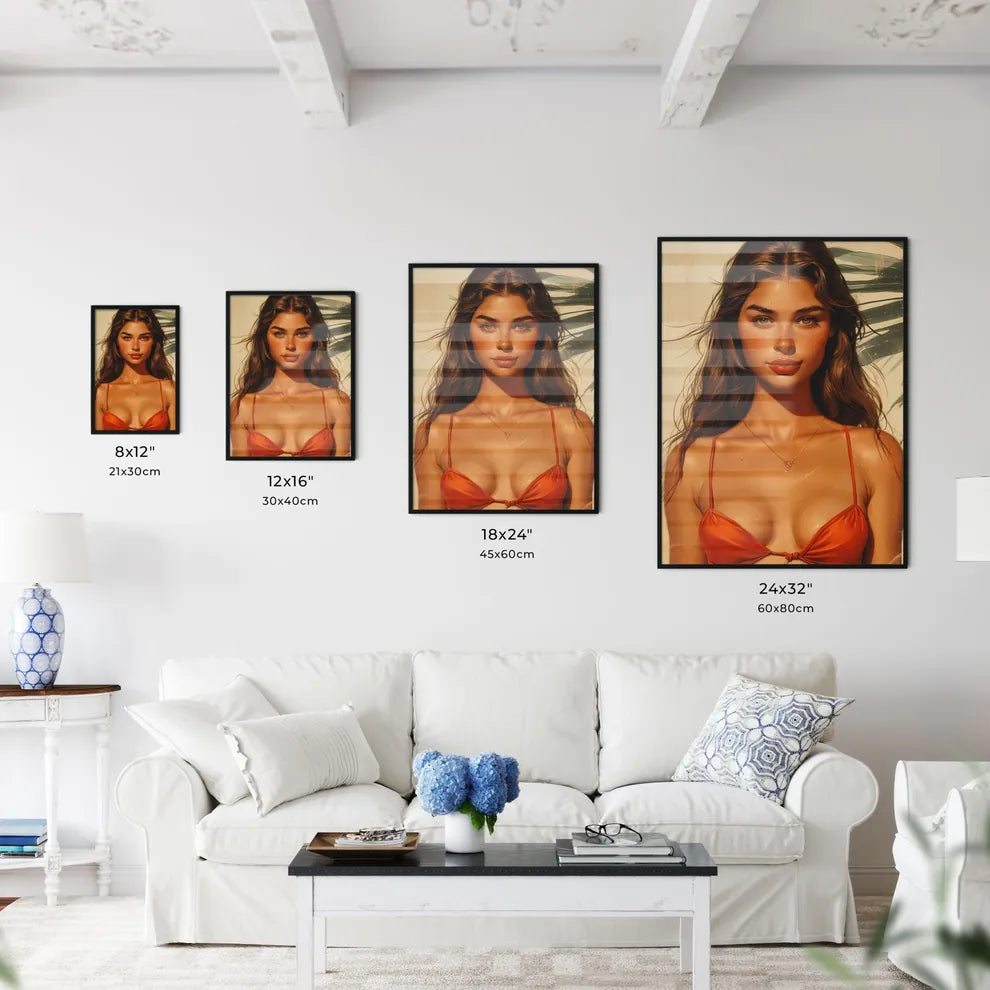 Poster of a pin up with white background - A - Kitchen Hangings