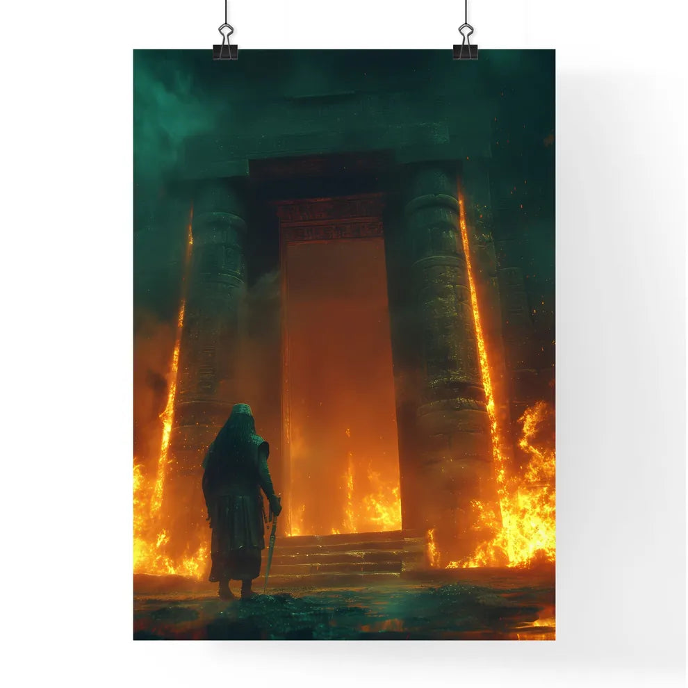 Ancient Israelites at the old ancient prehis Poster