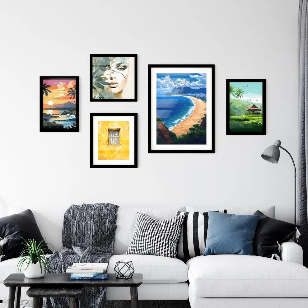 Copacabana Beach - Art print of a beach with Wall Art