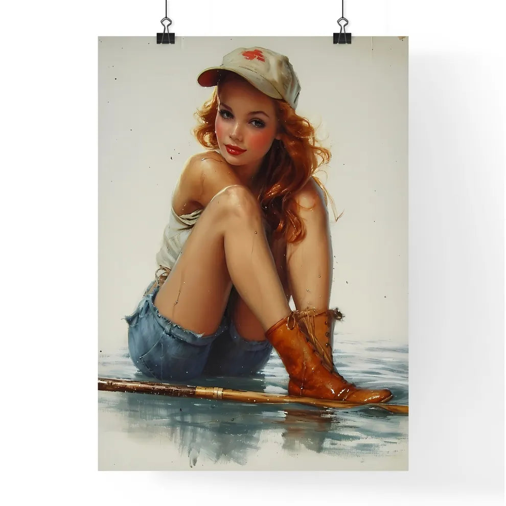 Deep Sea fisherman Rachel Welch - Art print  Poster