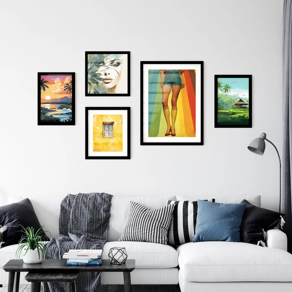 Uncommon pin up girl illustration - Art prin Wall Art