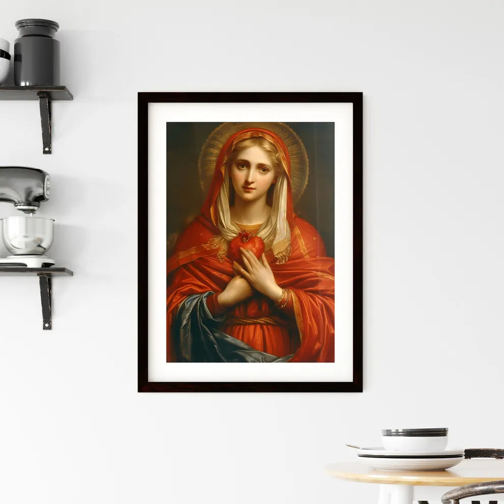 Mary Mother mystical rose Framed Print