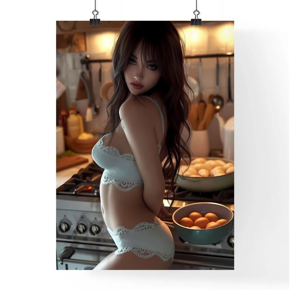 Housewife - Art print of a woman in a Poster