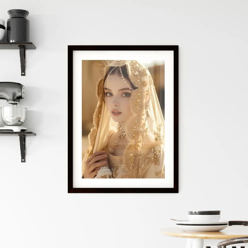 Mary Mother mystical rose Framed Print