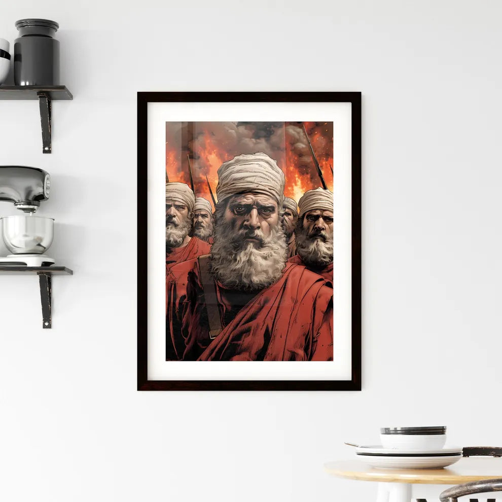 God's judgment and mercy on Israel's rebelli Framed Print