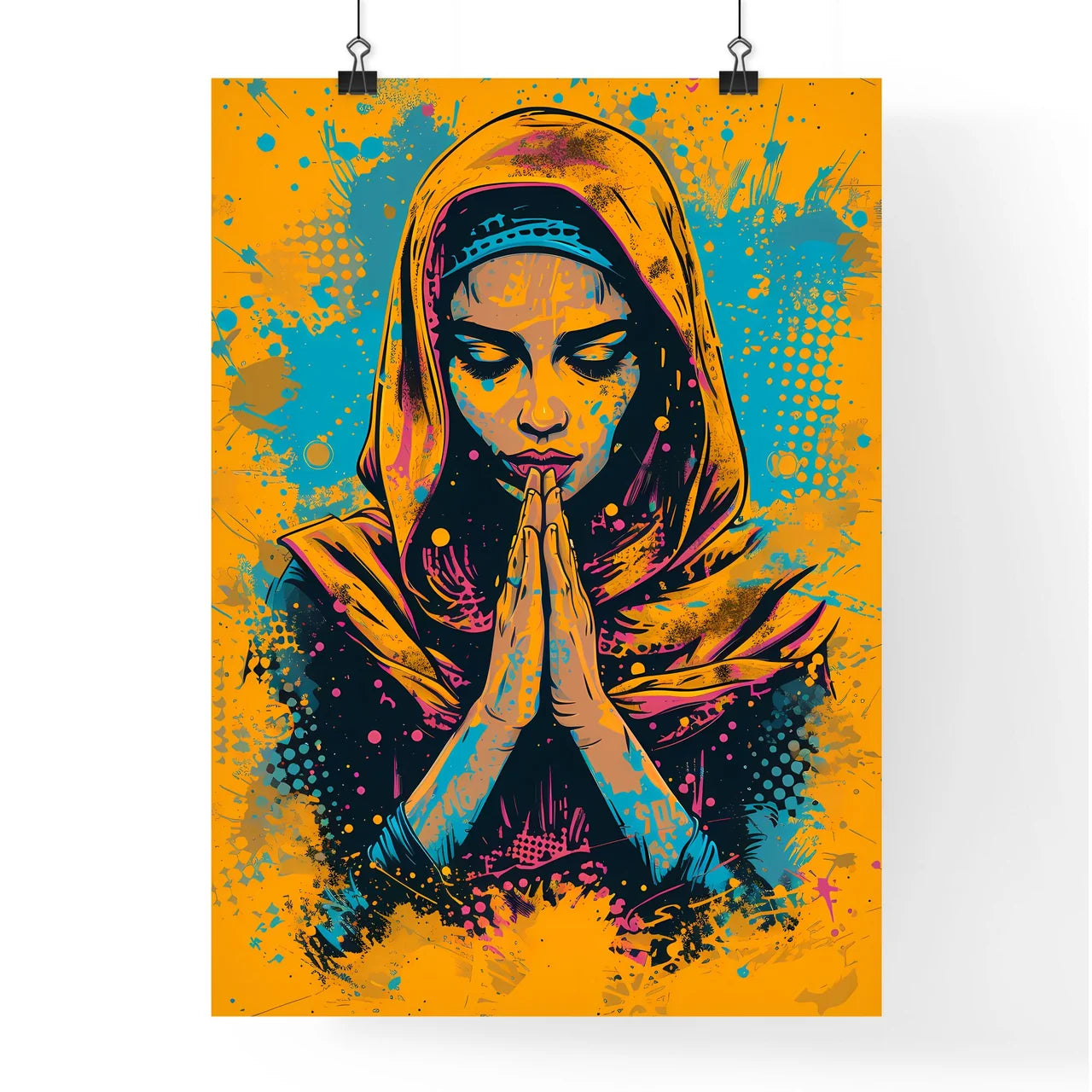 Saint mary anime - pop art style - comic boo Poster