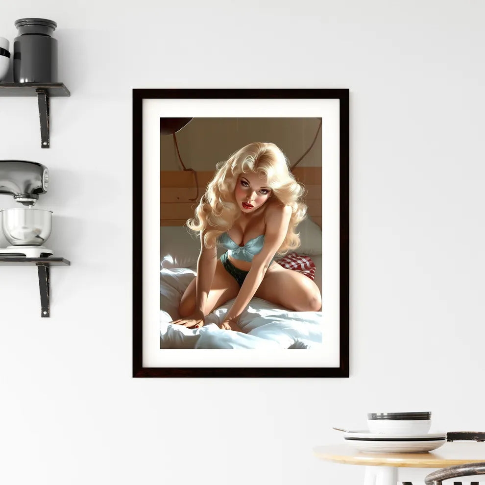 Pin up style Framed Print