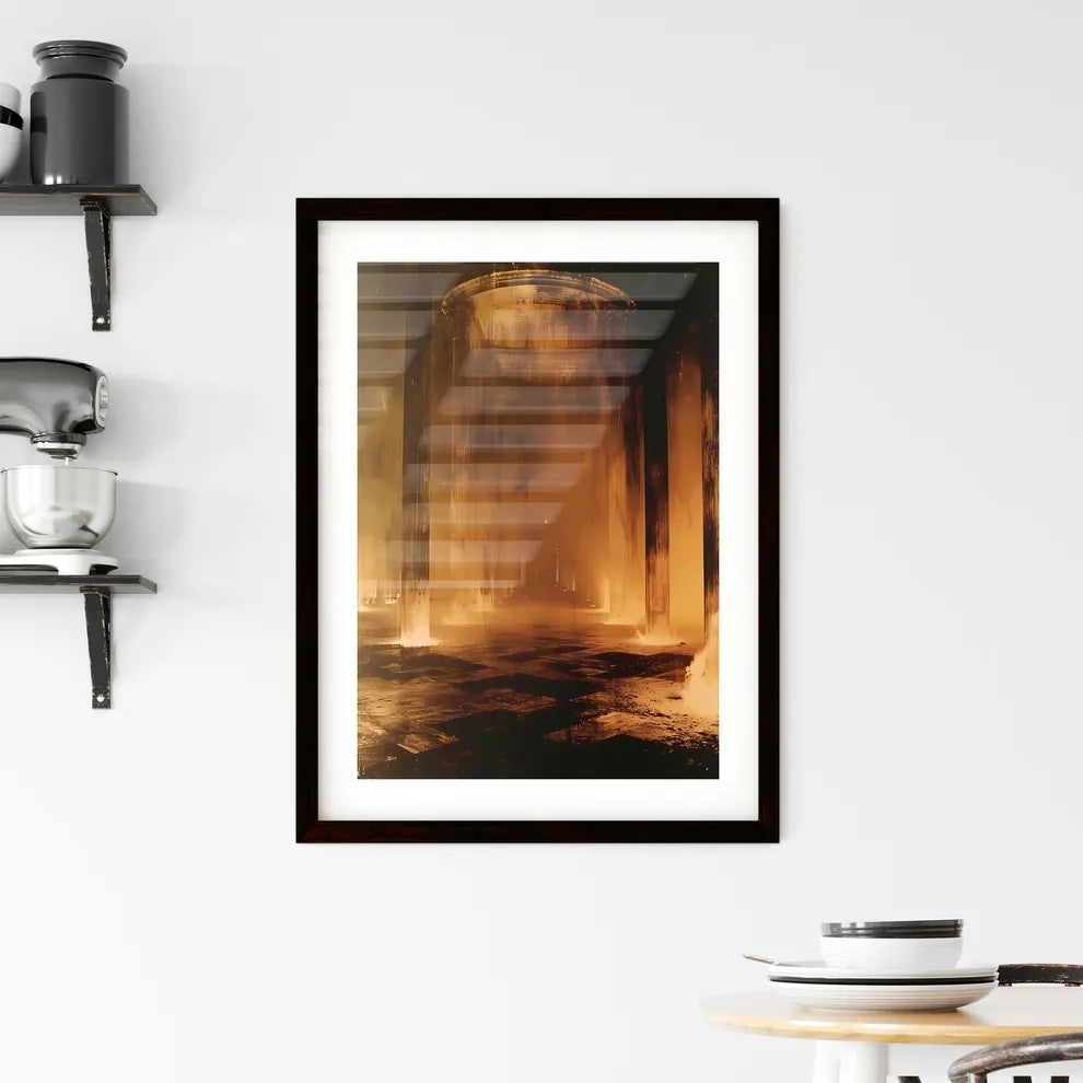 Ancient Israelites at the old ancient prehis Framed Print