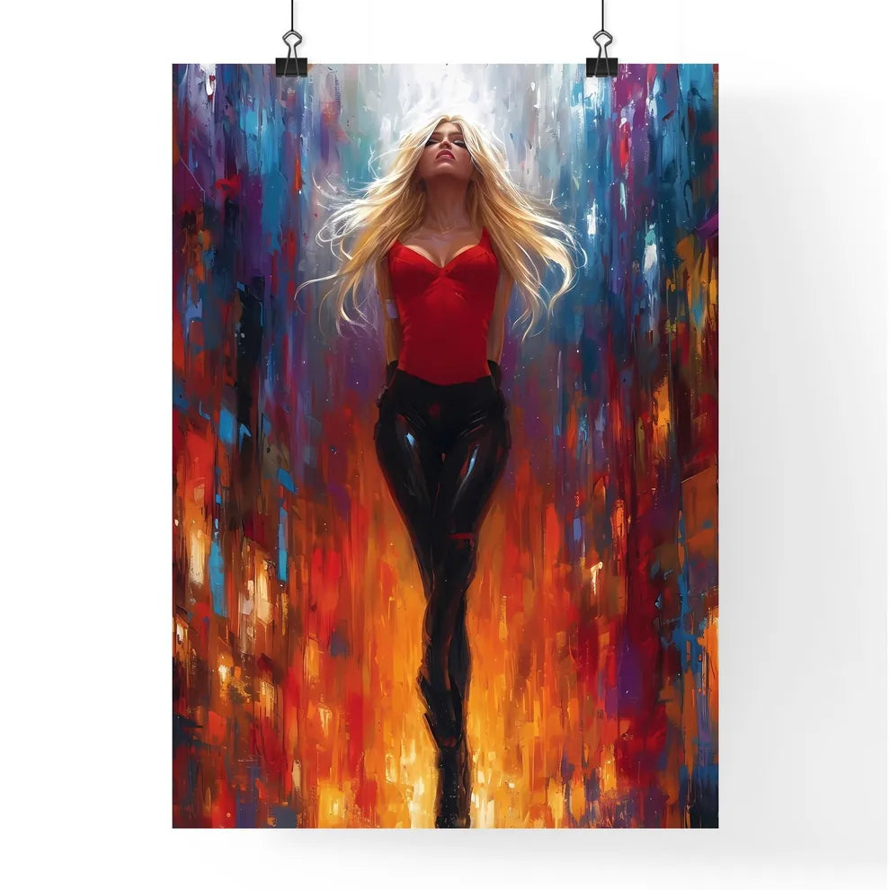 Poster of a pin up with white background - A Poster