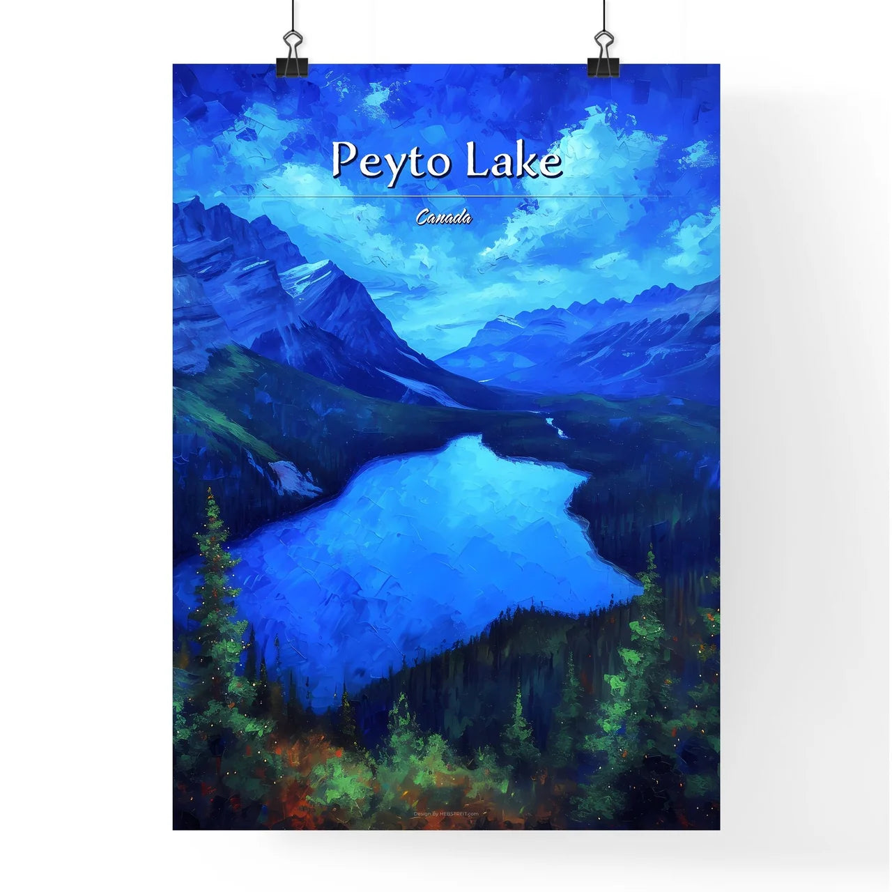 Peyto Lake Poster