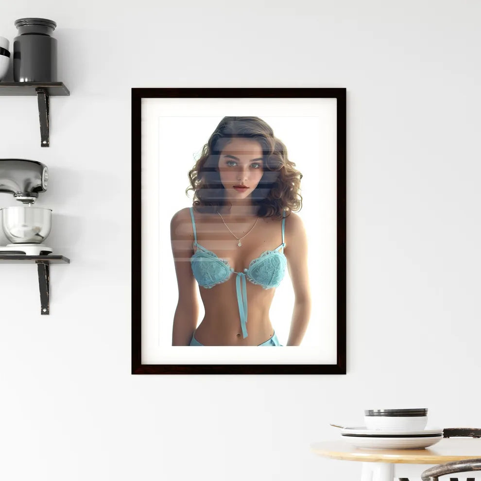 Watercolor full body shot working class pin  Framed Print