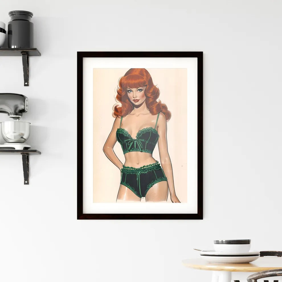 Deep Sea fisherman Rachel Welch - Art print  Framed Print