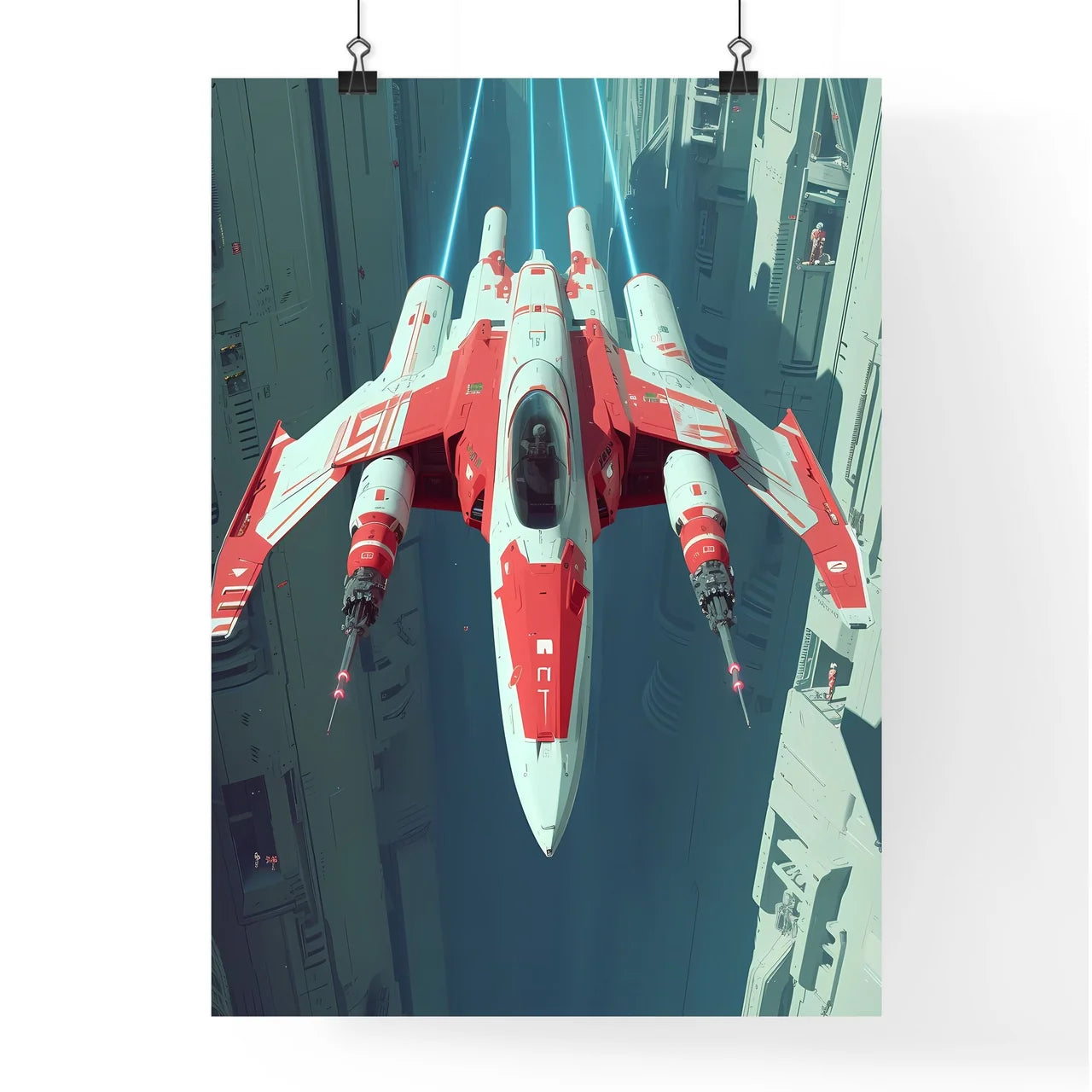 One illustration shows a ski race in the sno Poster