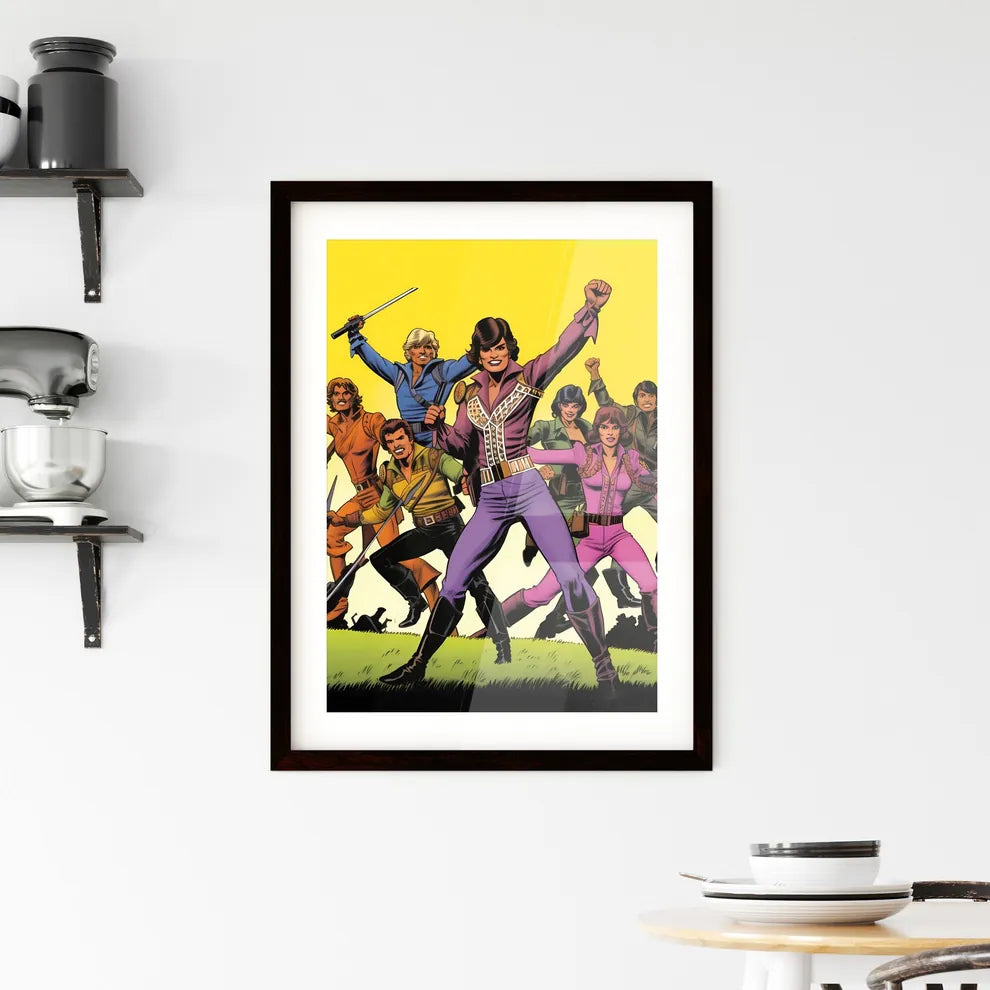 Vintage motorcycle racing poster - Art print Framed Print