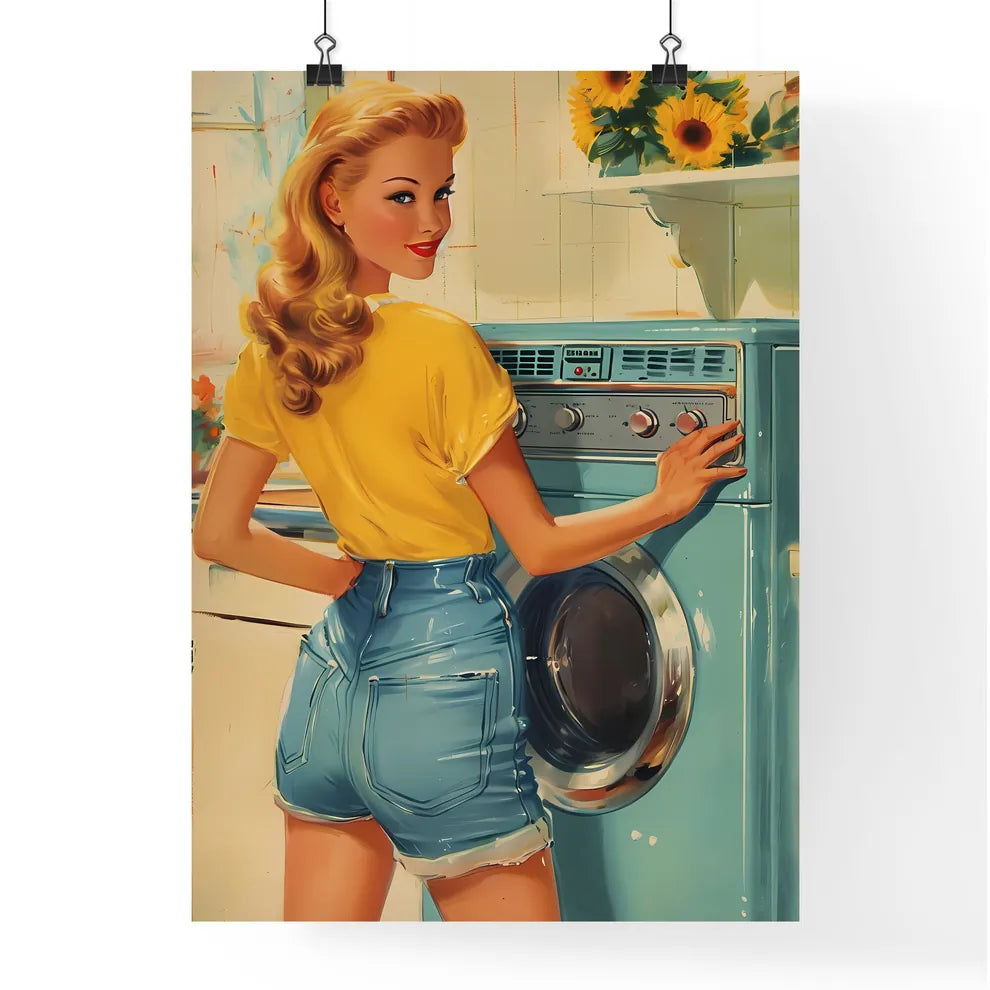 Pin up artwork for detergent ad - Art print  Poster