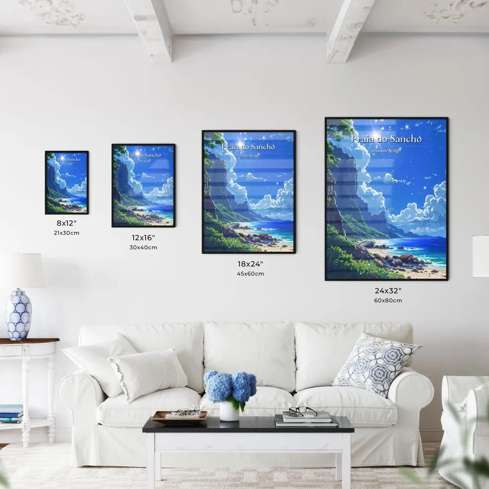 Praia do Sancho Beach - Art print of a beach - Kitchen Hangings