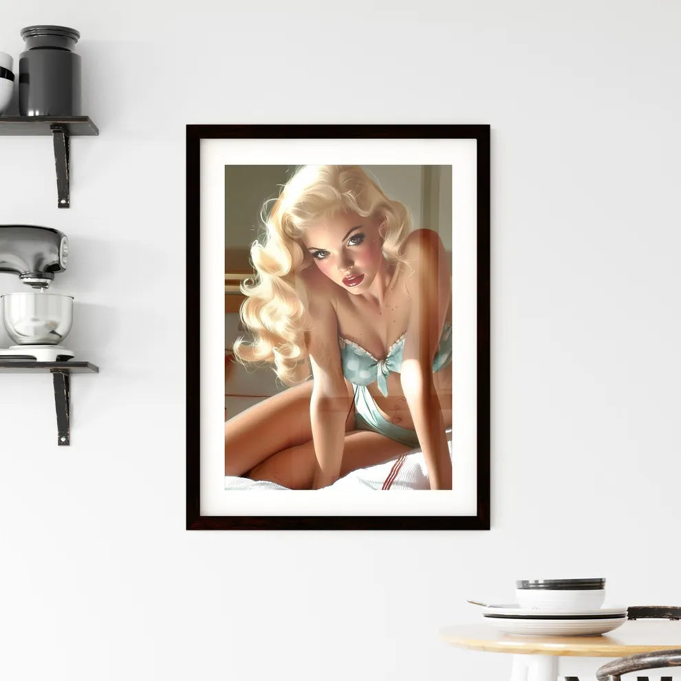 Pin up style Framed Print