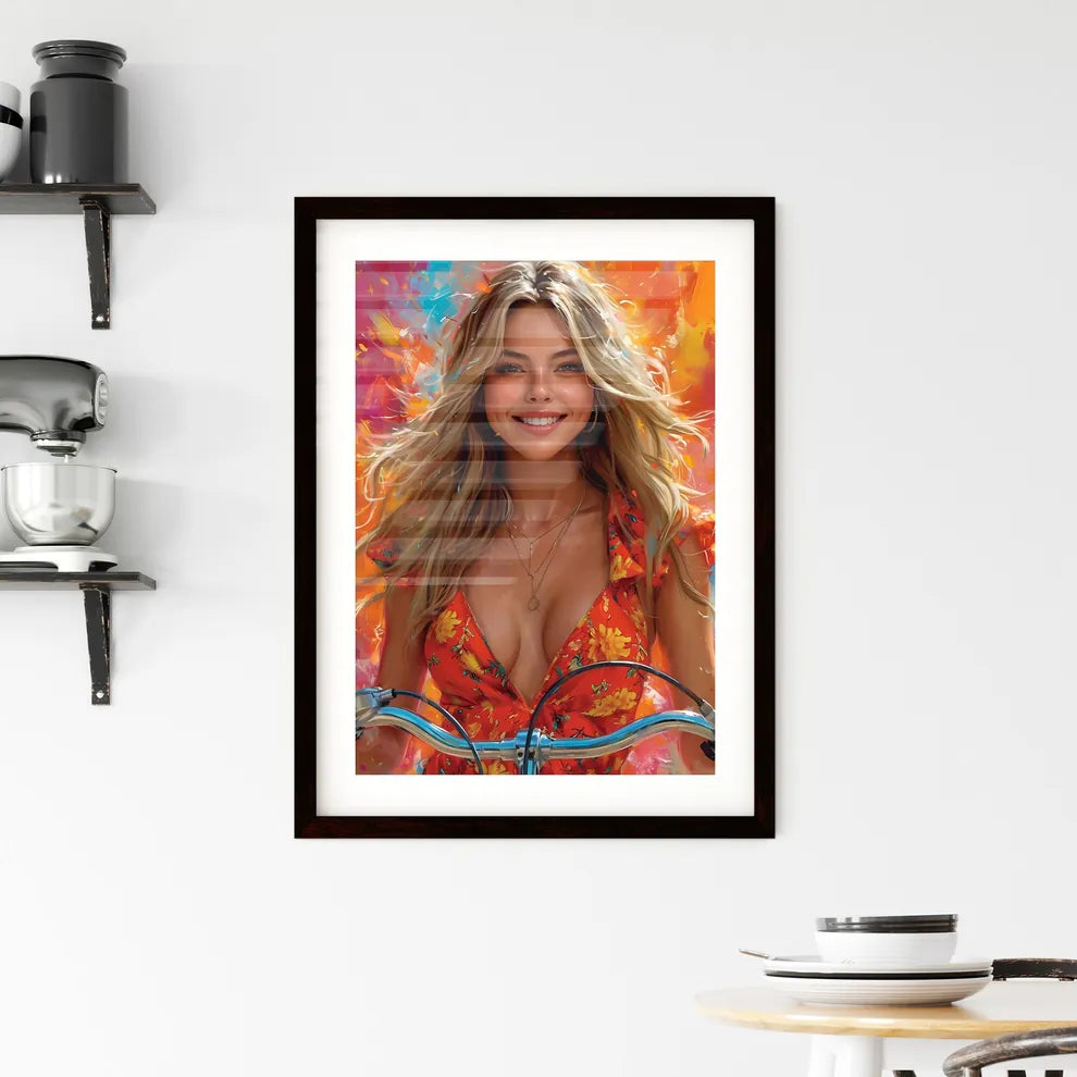 Absolutely gorgeous trashy redneck woman - A Framed Print