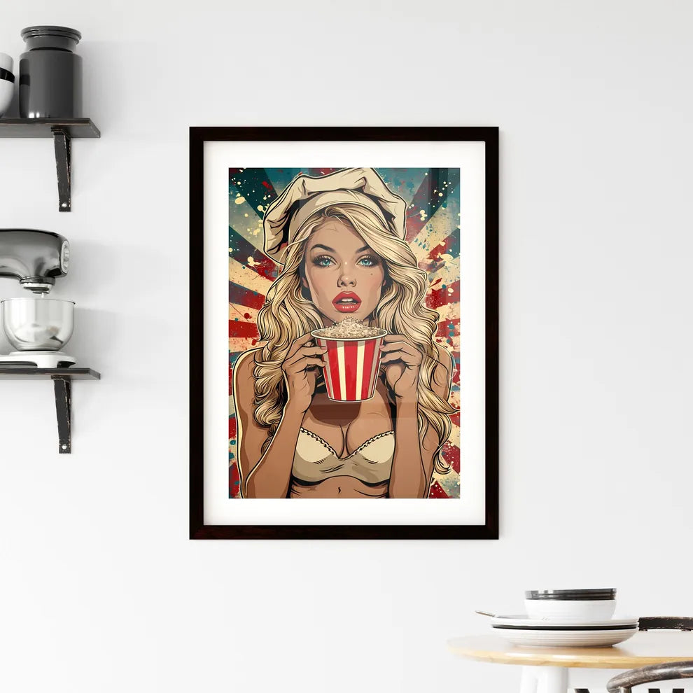 A super morbidly obese immobile woman chef - Framed Print